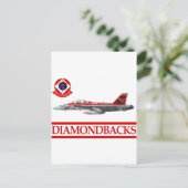 VFA-102 Diamondbacks F-18 Hornet Postkarte (Stehend Vorderseite)