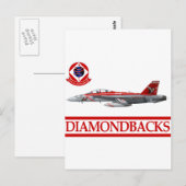 VFA-102 Diamondbacks F-18 Hornet Postkarte (Vorne/Hinten)