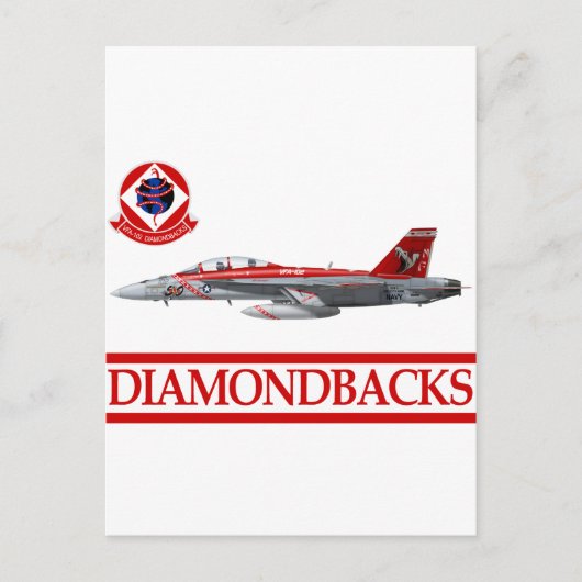 VFA-102 Diamondbacks F-18 Hornet Postkarte (Vorderseite)