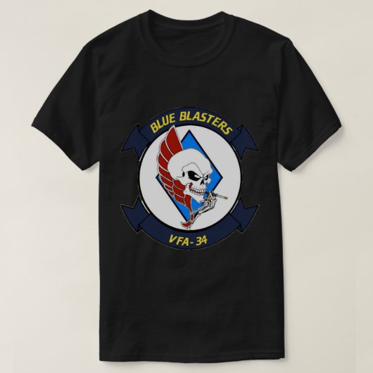 VFA-34 Blue Blasters Patch Essential T - Shirt (Design vorne)