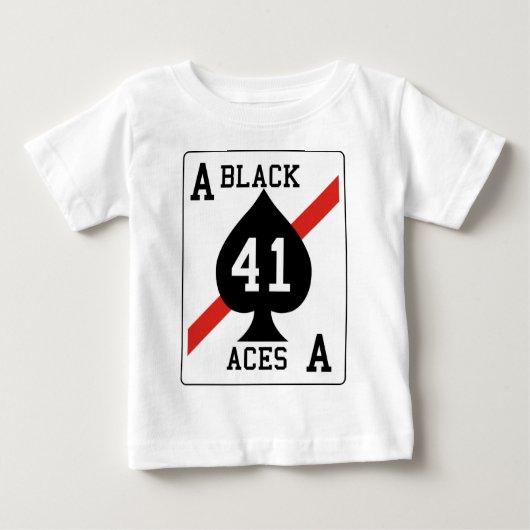 VFA - 41 Kämpfer Squadron Black Aces Baby T-shirt (Vorderseite)