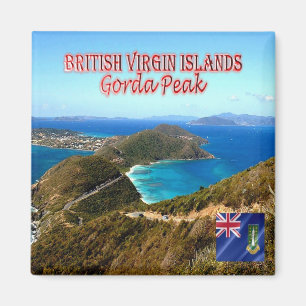 VG - Britische Jungfrauen - Gorda Peak Magnet