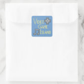 VGI Aufkleber-Blau Quadratischer Aufkleber (Tasche)