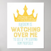 V'Hinei Hashem Print Poster (Vorne)