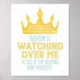 V'Hinei Hashem Print Poster