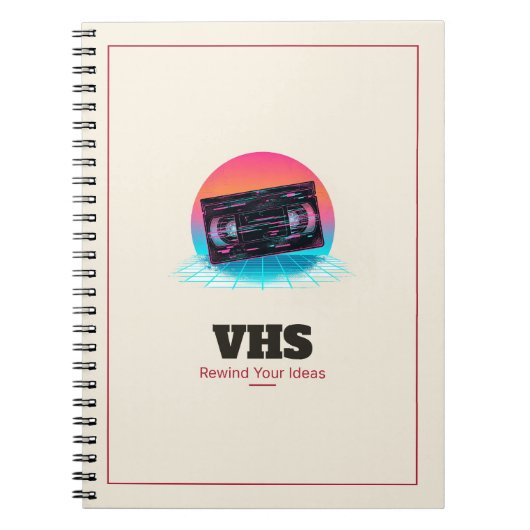 VHS-Band Spiralblock Notizblock (Vorderseite)