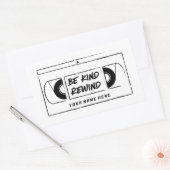 VHS Be Kind Rewind Novelcker Rechteckiger Aufkleber (Umschlag)