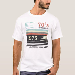 VHS Cassete 1975 Limited Edition Geburtstagsgesc T-Shirt