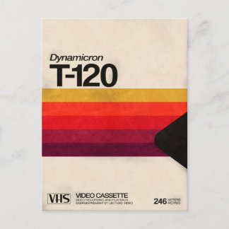 VHS Cassette 80s Feiertagspostkarte