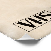 VHS Cassette 80s Poster (Ecke)