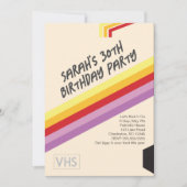 VHS-Einladung der 90er Einladung (Vorderseite)