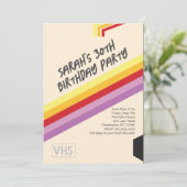 VHS-Einladung der 90er Einladung (Stehend Vorderseite)