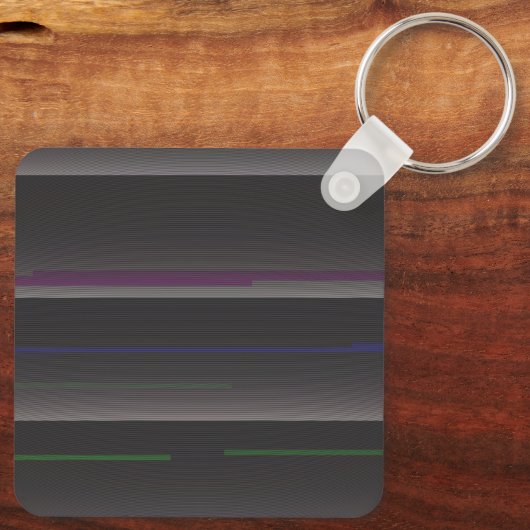 VHS Glitch Variante 2 Schlüsselanhänger (Rückseite)