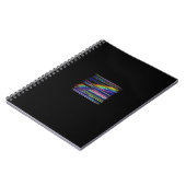 VHS Glitchcore Regenbogenfenster Notizblock (Linke Seite)