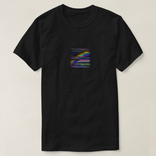 VHS Glitchcore Regenbogenfenster T-Shirt (Design vorne)