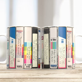 VHS Halloween Horror parody Editable Movies Titel Kaffeetasse