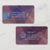 VHS-Kassette in der modernen Kunst Visitenkarte (Vorne/Hinten)