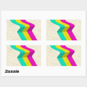 VHS RECHTECKIGER AUFKLEBER (Blatt)