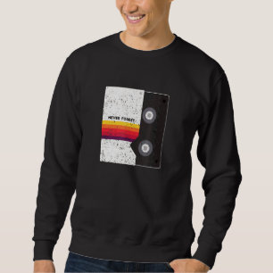 Vhs Retro Nostalgie Retro Stripe Cover niemals sch Sweatshirt