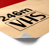 VHS Retro Vaporwave Parody Anticapitalismus Poster (Ecke)