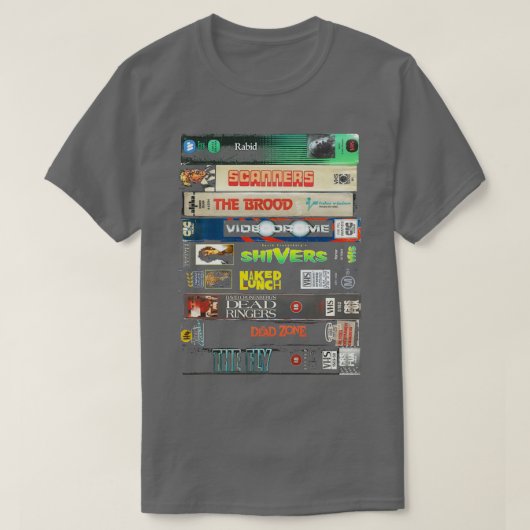 VHS-Sammlung Cronenberg T-Shirt (Design vorne)