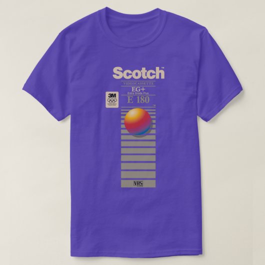 VHS Scotch E180 T-Shirt (Design vorne)
