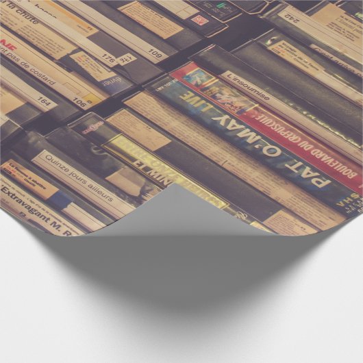 VHS TAPE LOT GESCHENKPAPIER (Ecke)