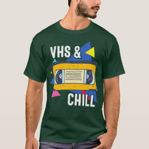VHS und Chill Funny Retro VHS Tape Geschenk T-Shirt