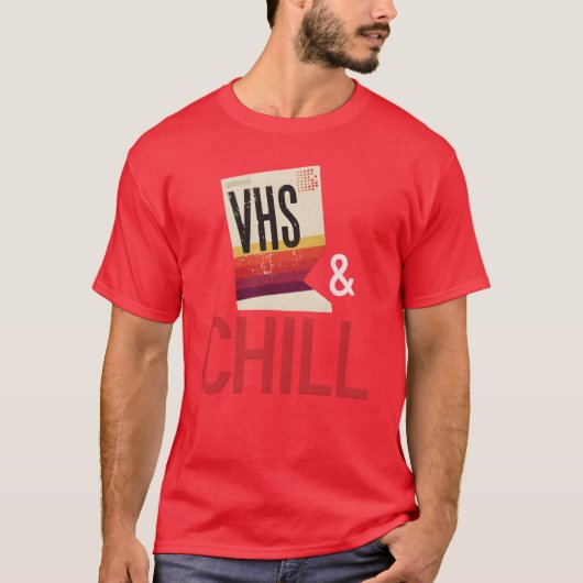 VHS und Chillen Old School T-Shirt (Vorderseite)