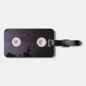 VHS-Videokassette der Retro Technologie des Gepäckanhänger (Rückseite horizontal)
