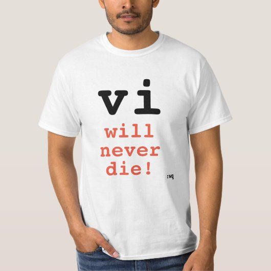 VI werden die nie! T-Shirt (Vorderseite)