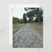 Via Appia Appian Weg, römische Straße Postkarte (Vorne/Hinten)