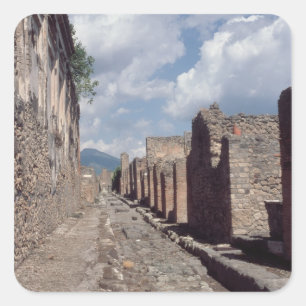 Via di Stabia Quadratischer Aufkleber