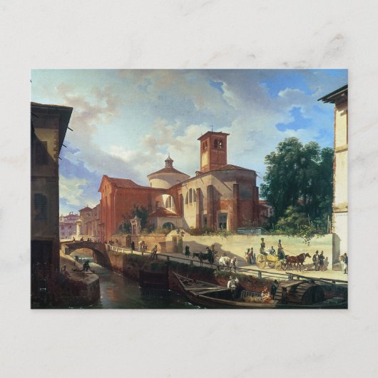 Via Fatabene Fratelli, Mailand, 1830 Postkarte (Vorderseite)