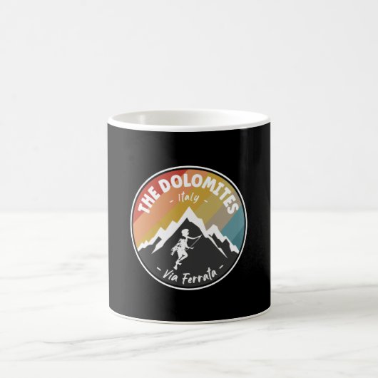 Via Ferrata - Die Dolomiten Italien Kaffeetasse (Mittel)