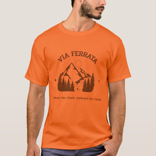 Via Ferrata, um die Kletterpartie zu verkörpern, d T-Shirt (Vorderseite)