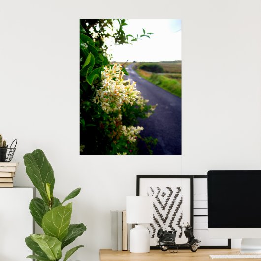 Via Floral Poster (Heimbüro)