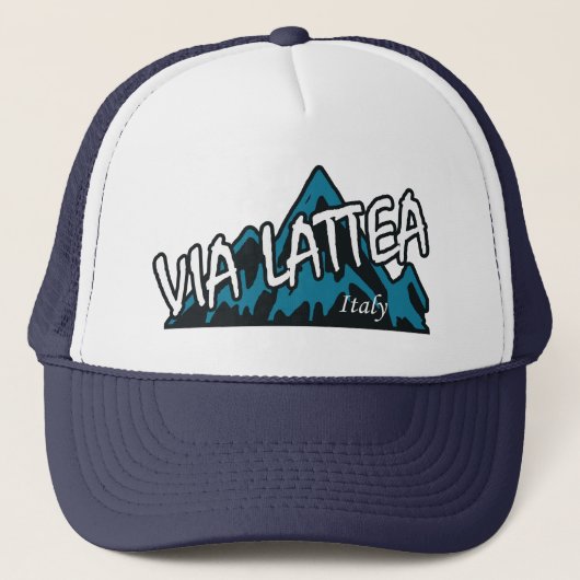 Via Lattea Berge Truckerkappe (Vorderseite)