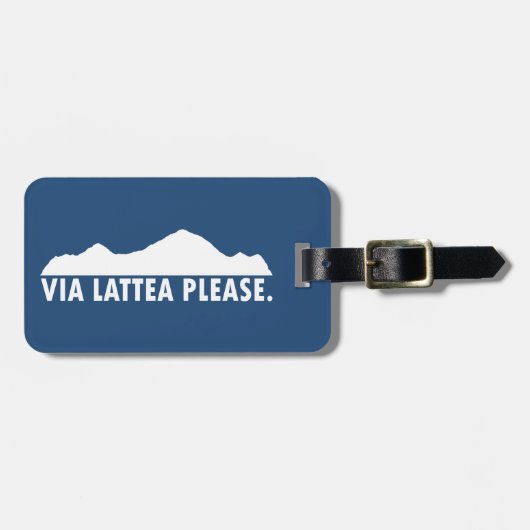Via Lattea Bitte Gepäckanhänger (Vorderseite horizontal)