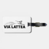 Via Lattea Skispringer Gepäckanhänger (Rückseite horizontal)