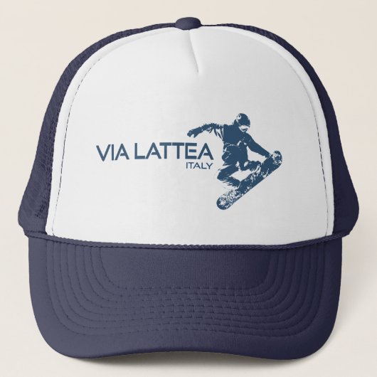 Via Lattea Snowboarder Truckerkappe (Vorderseite)