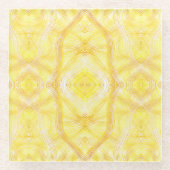 Viaduct Abstract Light Yellow Watercolor Art Glasuntersetzer (Vorderseite)