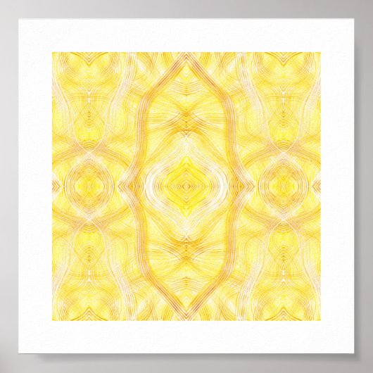 Viaduct Abstract Light Yellow Watercolor Art Poster (Vorne)