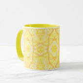 Viaduct Abstract Yellow White Watercolor Art Tasse (Vorderseite Links)