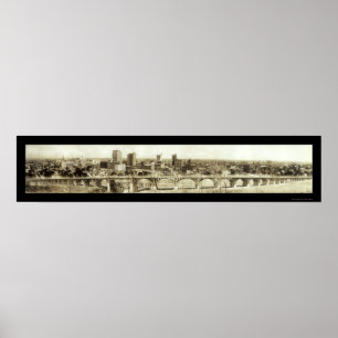 Viaduct-Dallasskyline-Foto 1912 Poster