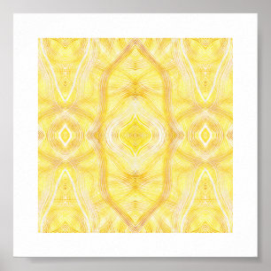 Viadukt Hellgelbe Abstrakte Aquarellkunst Poster