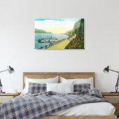 Viadukt nahe Multnomah Falls, Columbia River Leinwanddruck (Insitu (Schlafzimmer))