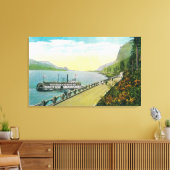 Viadukt nahe Multnomah Falls, Columbia River Leinwanddruck (Insitu (Wohnzimmer))