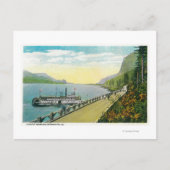 Viadukt nahe Multnomah Falls, Columbia River Postkarte (Vorderseite)