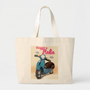 Viaggio a Italia Reiseplakat Jumbo Stoffbeutel